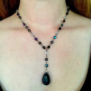Beaded Teardrop Necklace/Choker